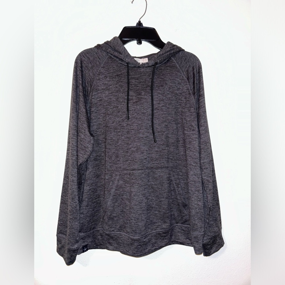 Barefoot Dreams Malibu Collection Butterchic Hoodie Heathered Carbon Small NWT